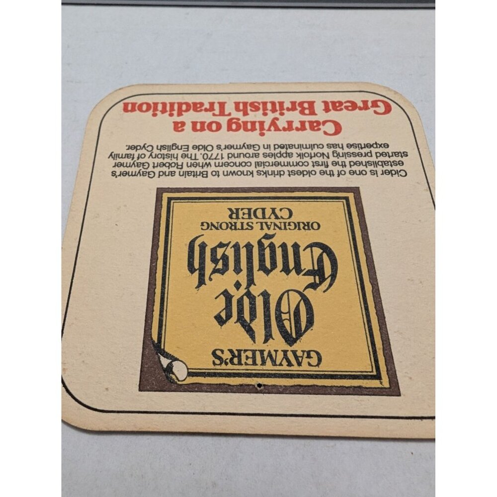 Gaymer's Olde‎ English Original Strong Cyder Cardboard Coaster lot 2 4 & 8 - Picture 5 of 7